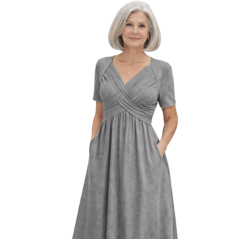 Viola | Midi Dress with Tummy Control