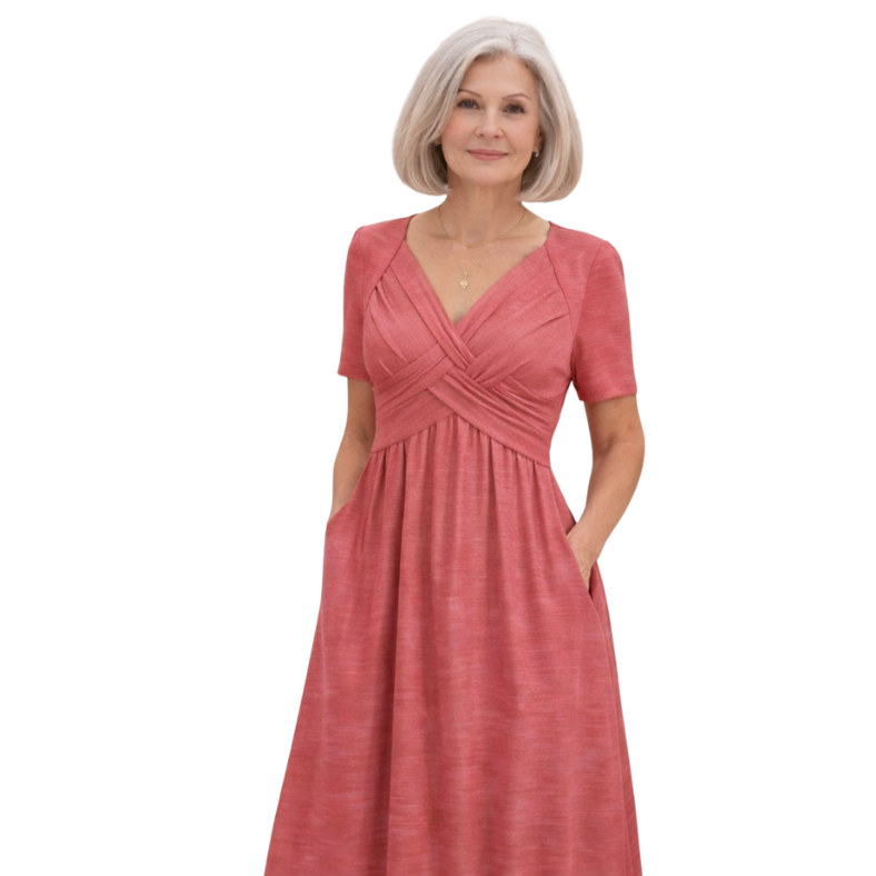 Viola | Midi Dress with Tummy Control