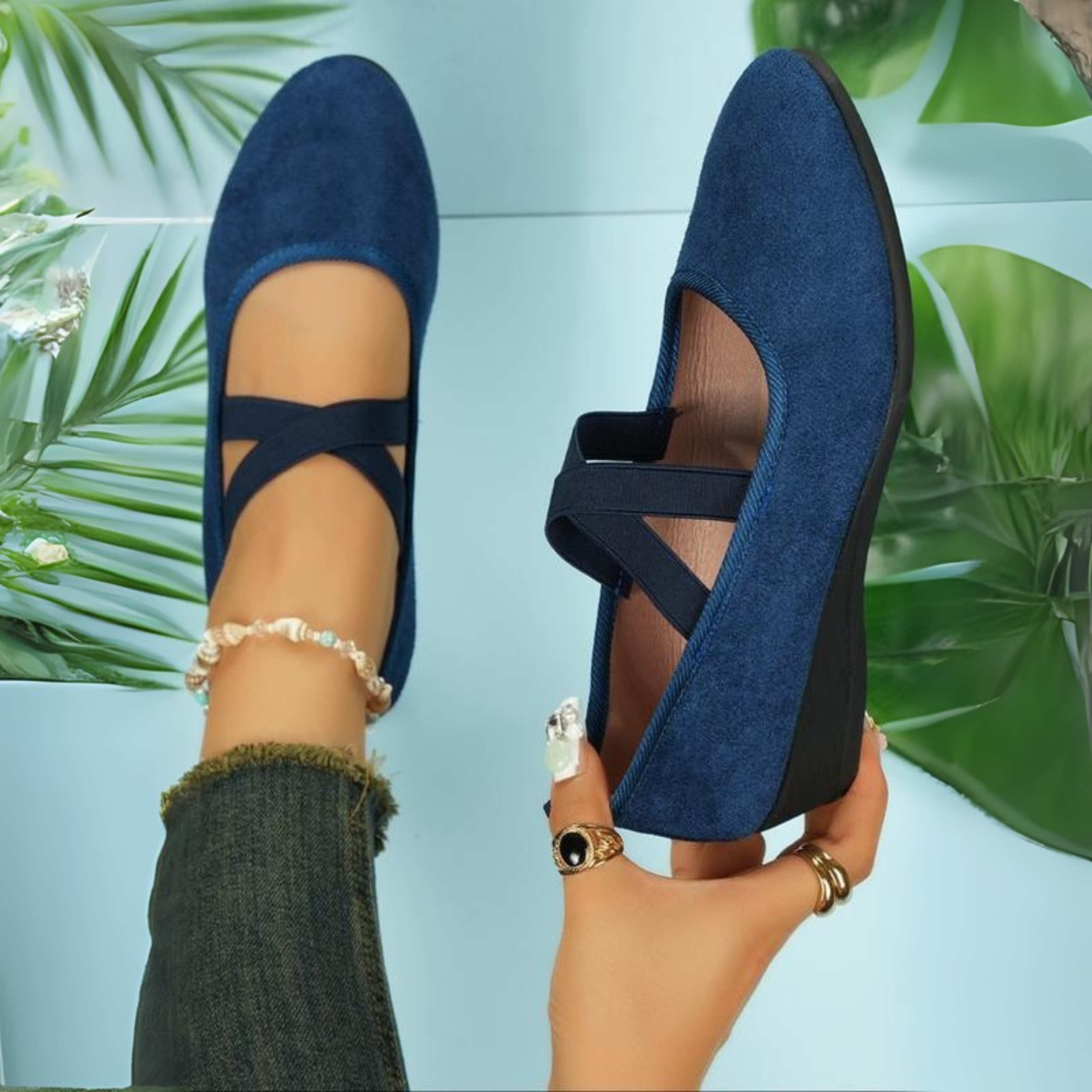 Delphine | Comfort Wedge Ballet Flats