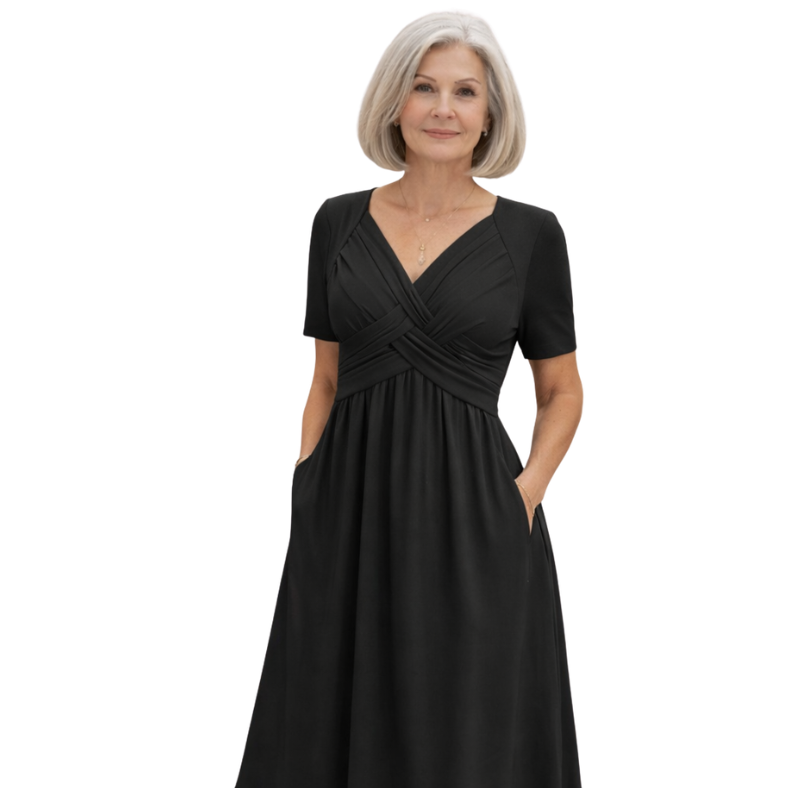 Viola | Midi Dress with Tummy Control