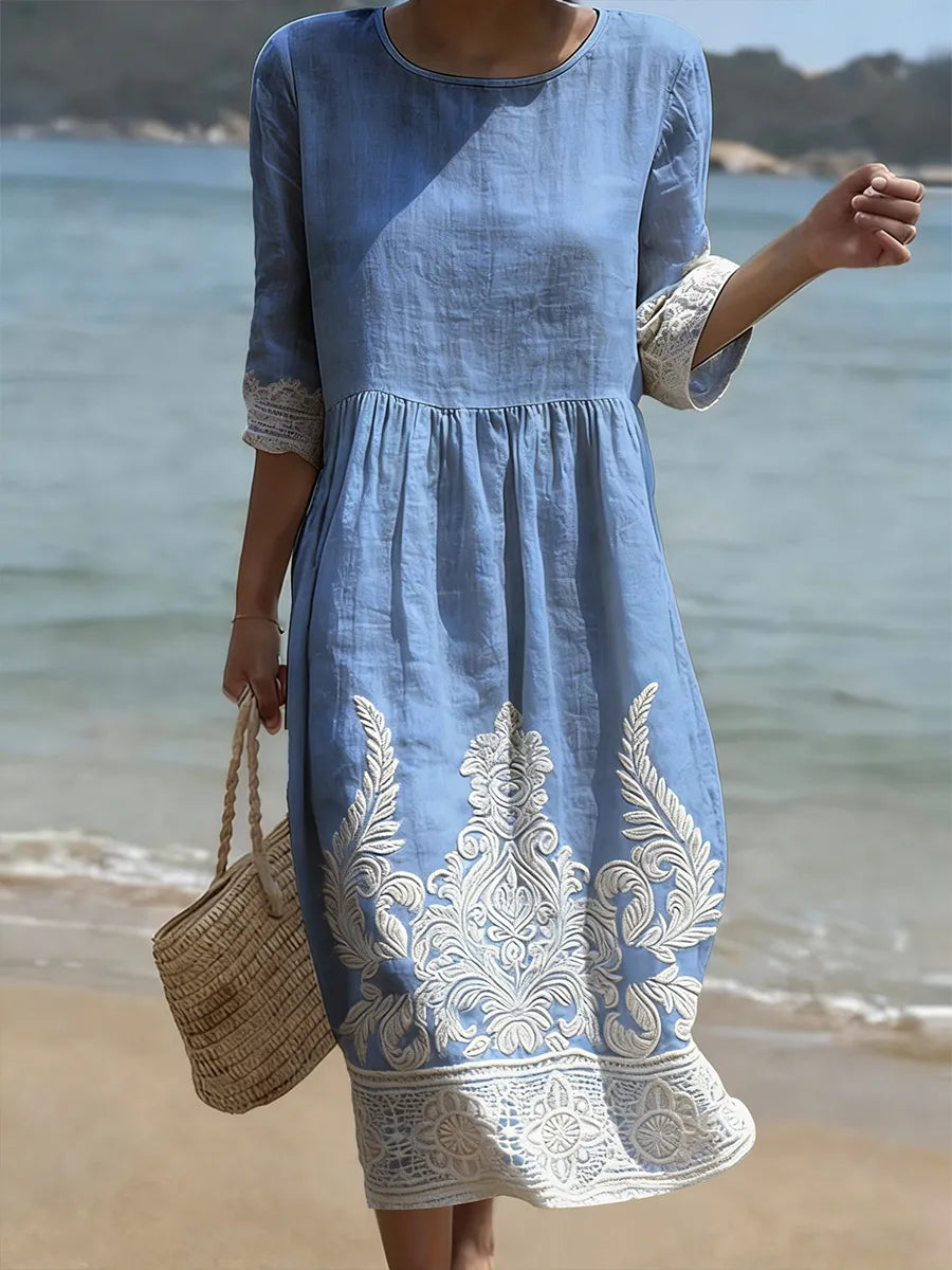 Tiffany | Plant & Flower Print Dress